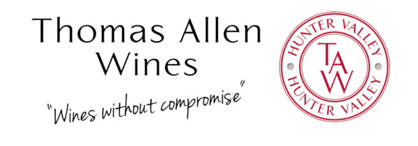 Thomas Allen Wines logo with slogan